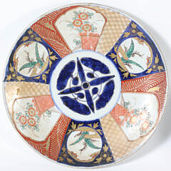 Pair of Antique Japanese Imari Bowls and Matching Underplates
