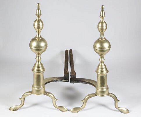 2414-54 N Johnson Boston Andirons A 9517_2 JPG