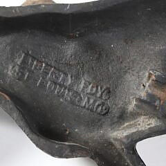 Pair of Liberty Foundry Cast Iron Black Lab Andirons