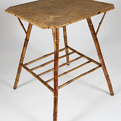 Vintage Bamboo Side Table