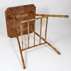 Vintage Bamboo Square Side Table