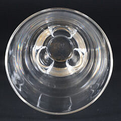 Signed Steuben Trefoil Crystal Vase Designed by Lloyd Atkins 1951