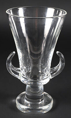 Signed Steuben Crystal Vase