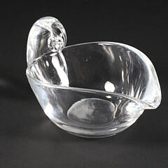 Signed Steuben Crystal Sauce Boat