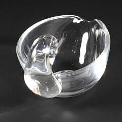 Signed Steuben Crystal Sauce Boat