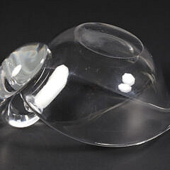 Signed Steuben Crystal Sauce Boat