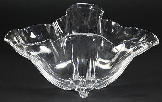 Signed Steuben Grotesque Glass Bowl