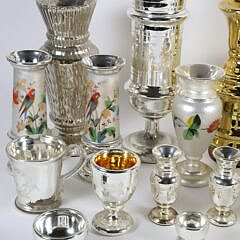 Large Collection of Antique Mercury Glass