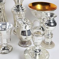 Large Collection of Antique Mercury Glass
