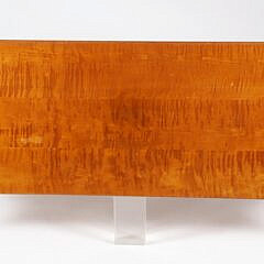 Eldred Wheeler Tiger Maple Three Drawer Console Table