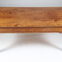 D. R. Dimes Tiger Maple Rectangular Coffee Table