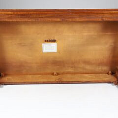 D. R. Dimes Tiger Maple Rectangular Coffee Table