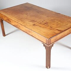 D. R. Dimes Tiger Maple Rectangular Coffee Table