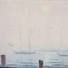 Gerald Taber Oil on Artist Board “Nantucket Morning”