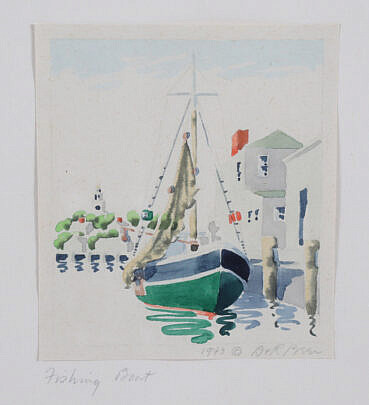 3-4981 Doris Beer Watercolor Fishing Boat A 0071_3