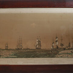 30-5370 Benjamin Russell Lithograph Right Whaling A IMG_9836
