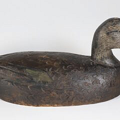 Pair of Frank Schmidt Carved Black Duck Decoys