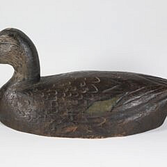 Pair of Frank Schmidt Carved Black Duck Decoys