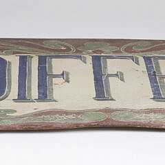 French Art Nouveau Hand Painted “Coiffeur” Trade Sign