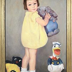 322-2058 John Lavalle Oil Portrait Young Girl A 9583_2 JPG