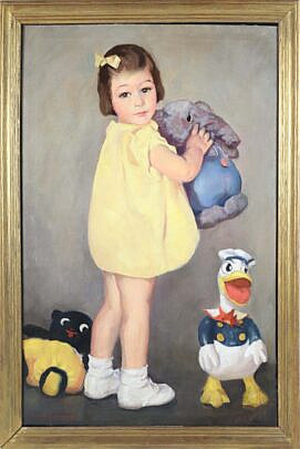 322-2058 John Lavalle Oil Portrait Young Girl A 9583_2 JPG
