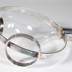 Christofle Silver Plate and Glass “Fedelio” Decanter, circa 1990s