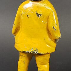 Antique Figural Cast Iron Old Salt Fisherman Doorstop, circa 1920s