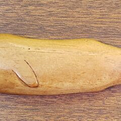 Vintage Carved Wooden Sperm Whale Plaque, 20th century