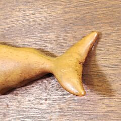 Vintage Carved Wooden Sperm Whale Plaque, 20th century