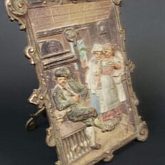 Antique Bradley and Hubbard Cast Iron Pictorial Frame