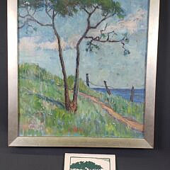 George Lear Oil on Canvas “Nantucket Pine”, Painting