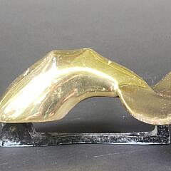 Vintage Brass Figural Whale Fluke Door Knocker
