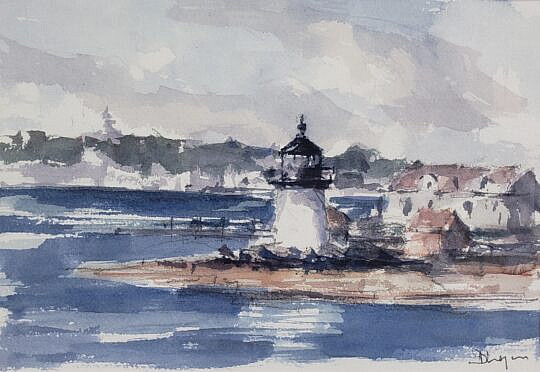 4109-955 David Lazarus Watercolor A