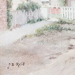 Jane Brewster Reid Nantucket Watercolor on Paper “Gorhams Court”, Painting
