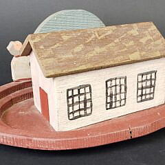 American Folk Art Carved and Painted Noah’s Ark Set, 20th century