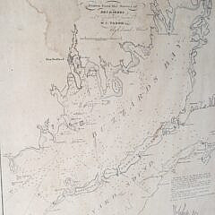 Antique Edward Blunt Map, “The North Eastern Coast of North America”, Chart