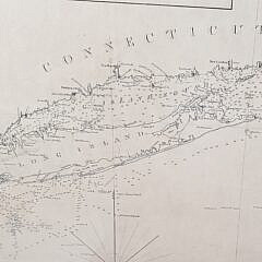 Antique Edward Blunt Map, “The North Eastern Coast of North America”, Chart
