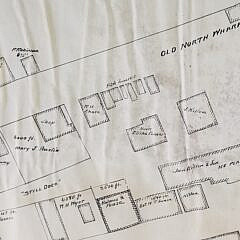 Antique/Vintage Nantucket Accessors Street Map, 20th century