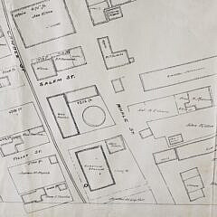Antique/Vintage Nantucket Accessors Street Map, 20th century