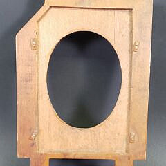Antique Relief Carved and Stippled Easel form Picture Frame