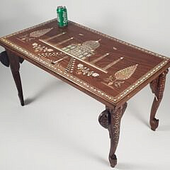 4142-955 Bone Inlaid Elephant Table A