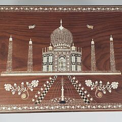 Vintage Anglo Indian Bone Inlaid Coffee Table