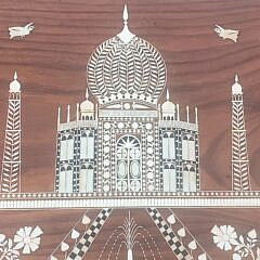 Vintage Anglo Indian Bone Inlaid Coffee Table