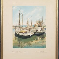 Scarce H. Marshall Gardiner Original Hand Colored Photograph
