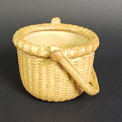 Vintage George Davis Ceramic 2 Egg Nantucket Lightship Basket, 20th century