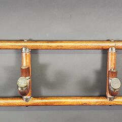 Antique English Bamboo Hanging Hat and Coat Rack