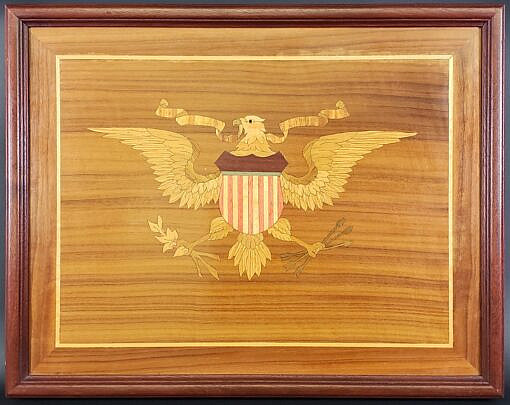 4151-955 Inlaid Eagle Plaque A