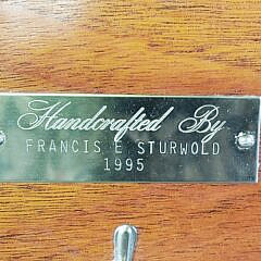 Vintage Multiwood Inlaid Eagle Hanging Wall Plaque, 20th century