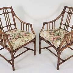4158-955 Pair Mcguire Chairs A