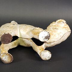 Antique Figural Cast Iron Cat Doorstop, circa 1920s